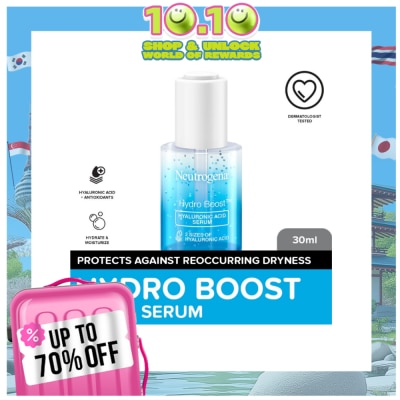 NEUTROGENA Neutrogena Hydro Boost Hyaluronic Acid Serum 30ml - Face Serum w/ HA + Vit B5, for All Skin Types