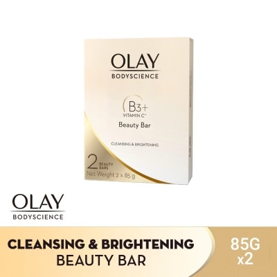 OLAY Bodyscience Cleansing & Brightening Beauty Bar Soap 85g Duo