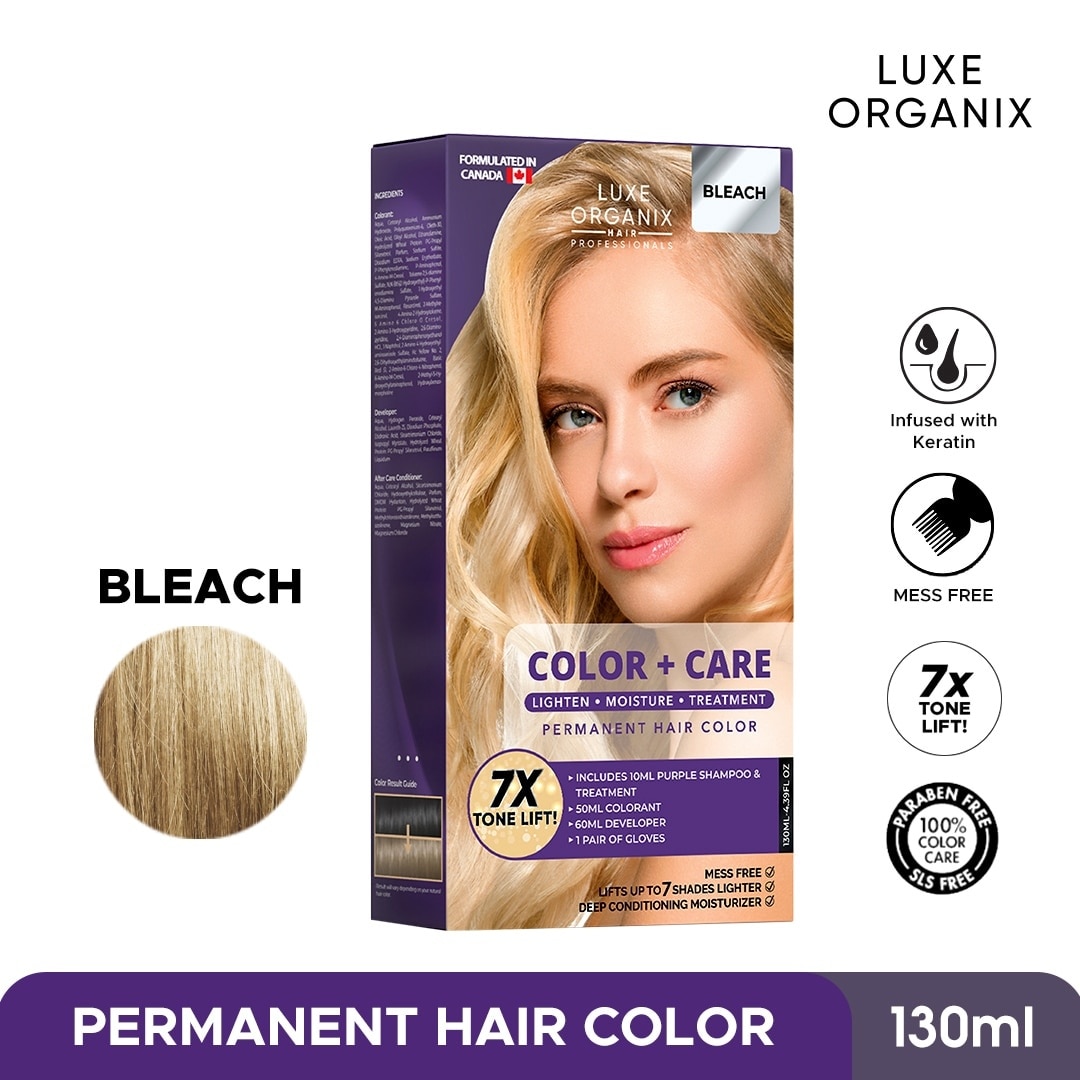 LUXE ORGANIX Keratin Hair Color + Care Bleach 145ml