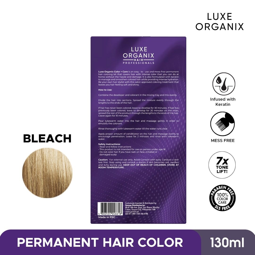 LUXE ORGANIX Keratin Hair Color + Care Bleach 145ml