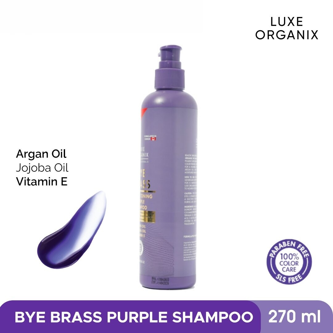 Luxe Organix Bye Brass Purple Shampoo 270ml