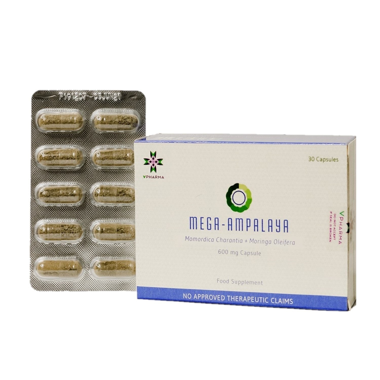 Mega Ampalaya 600mg 1 Capsule