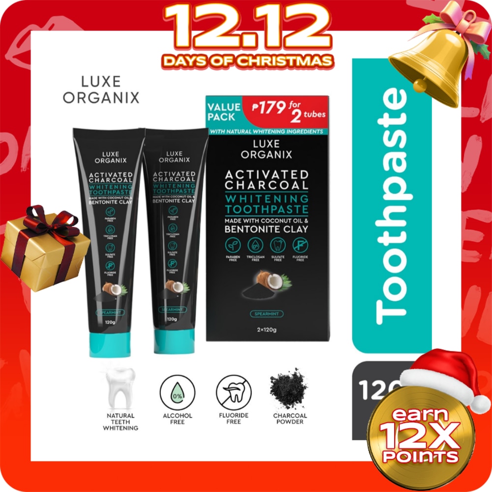 Activated Charcoal Toothpaste Value Pack 120g x 2