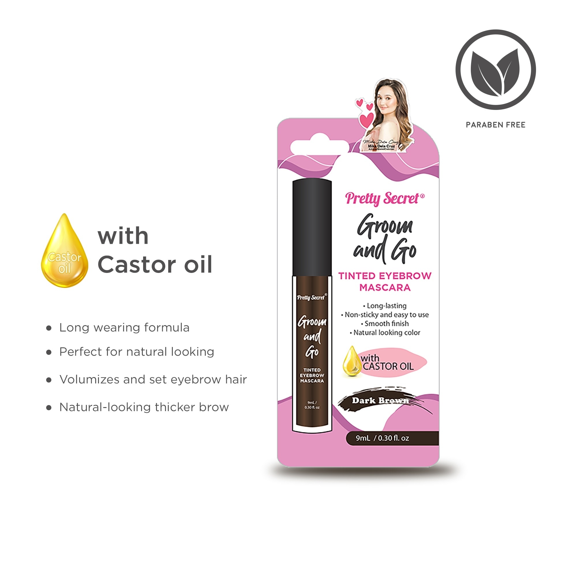 Tinted Eyebrow Mascara 9ML- Dark Brown