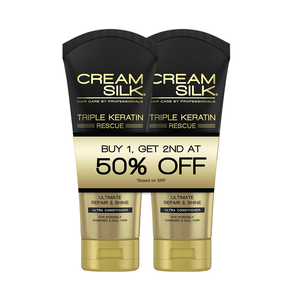 Creamsilk Triple Keratin Rescue Ultimate Repair and Shine 170ML, Get 2nd at 50% OFF Promo Pack