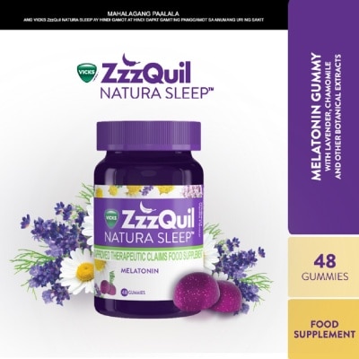 ZZZQUIL ZzzQuil Natura Sleep Melatonin 48 Gummies