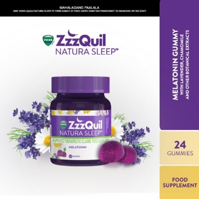 ZZZQUIL ZzzQuil Natura Sleep Melatonin 24 Gummies