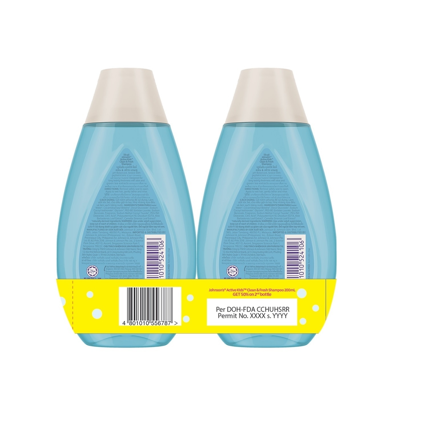Active Kids Clean & Fresh Shampoo 200ml Buy 1 Get 2nd at 50% OFF