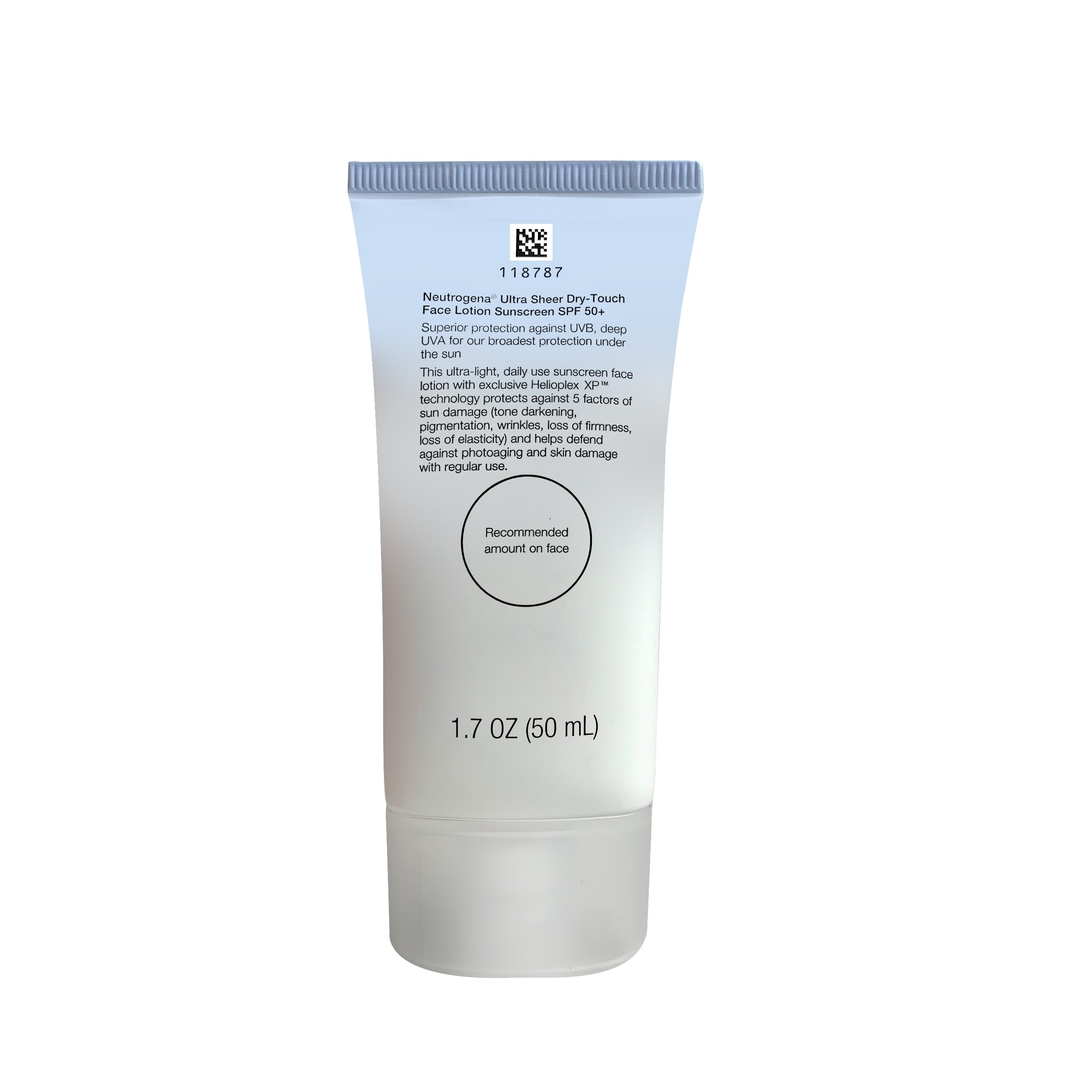 Neutrogena Ultra Sheer Dry-Touch Face Sunscreen SPF50 50ml- Light + Non-Sticky, Water Resistant