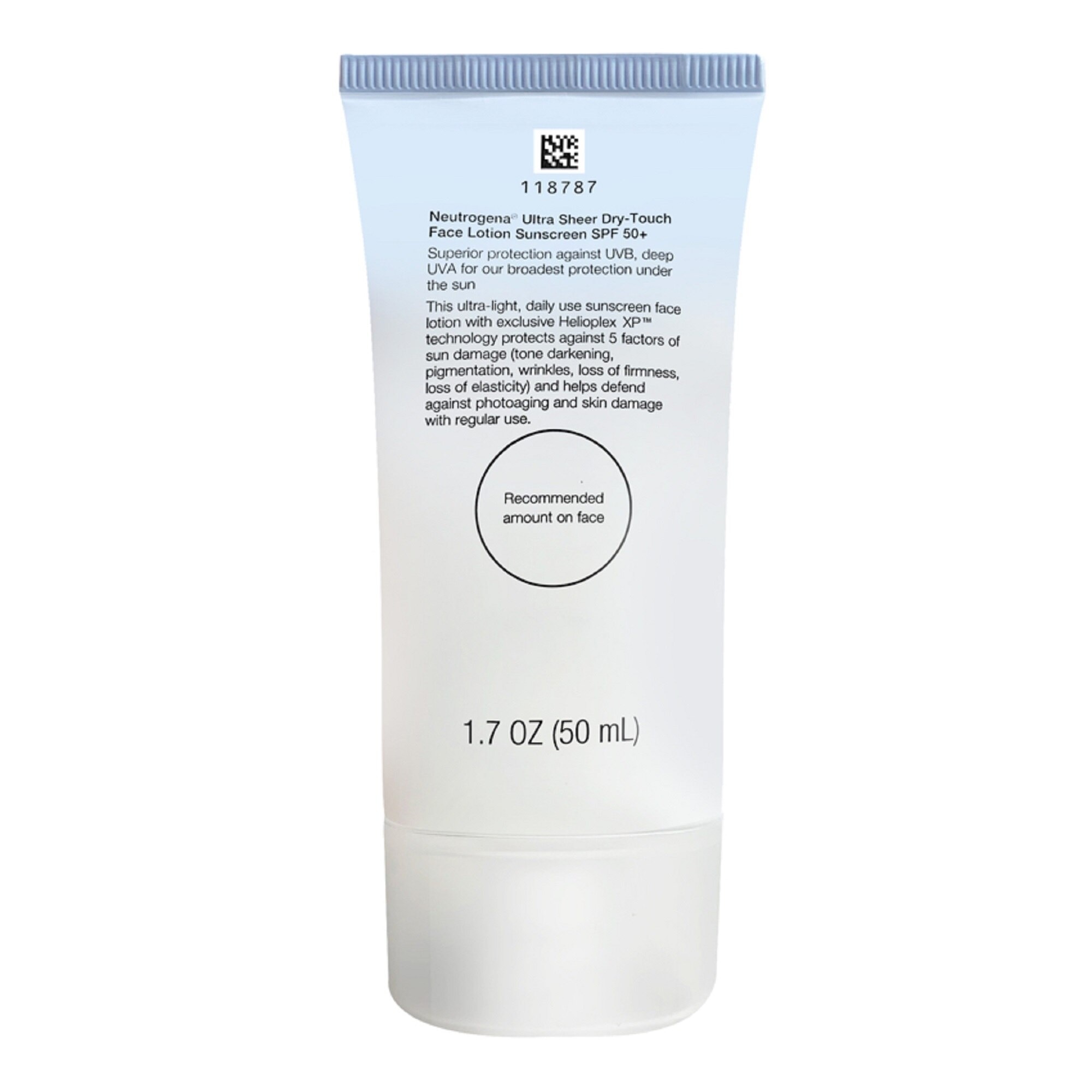 Neutrogena Ultra Sheer Dry-Touch Face Sunscreen SPF50 50ml- Light + Non-Sticky, Water Resistant