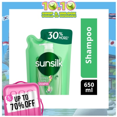 SUNSILK Shampoo Green Strong & Long 650 mL DOY