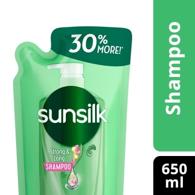 SUNSILK Shampoo Green Strong & Long 650 mL DOY