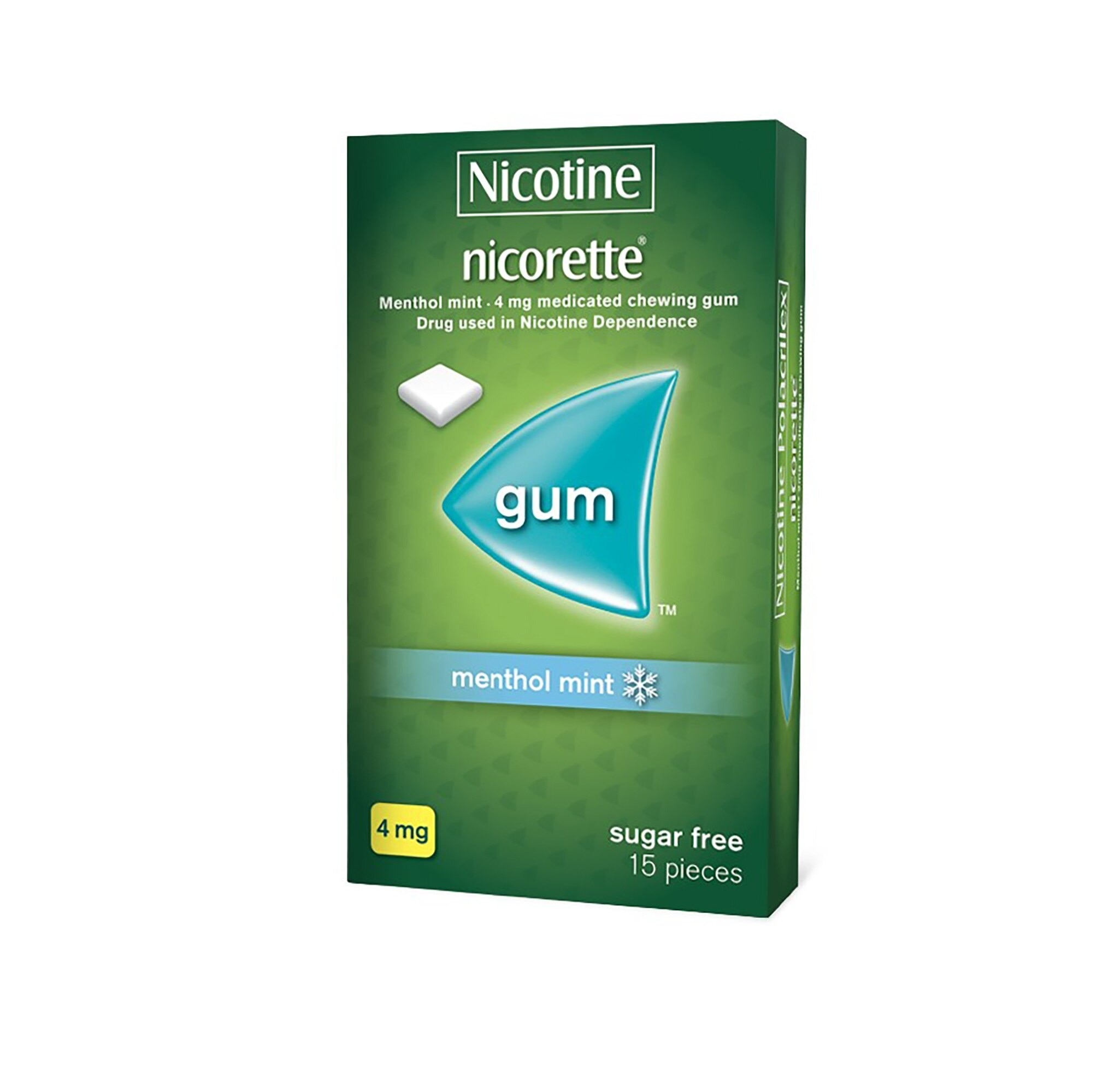 Nicorette Menthol Mint Nicotine Gum 4mg 15s - Quit Smoking