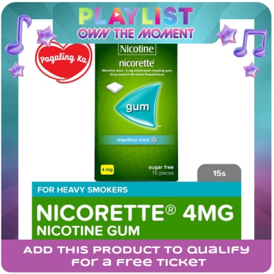 NICORETTE - Nicorette Menthol Mint Nicotine Gum 4mg 15s - Quit Smoking