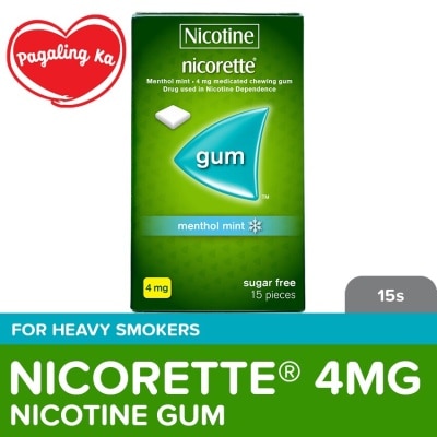 NICORETTE Nicorette Menthol Mint Nicotine Gum 4mg 15s - Quit Smoking