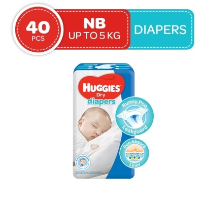 HUGGIES Dry Diapers Newborn 40s