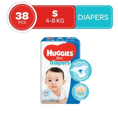 HUGGIES Dry Diapers Small 38s