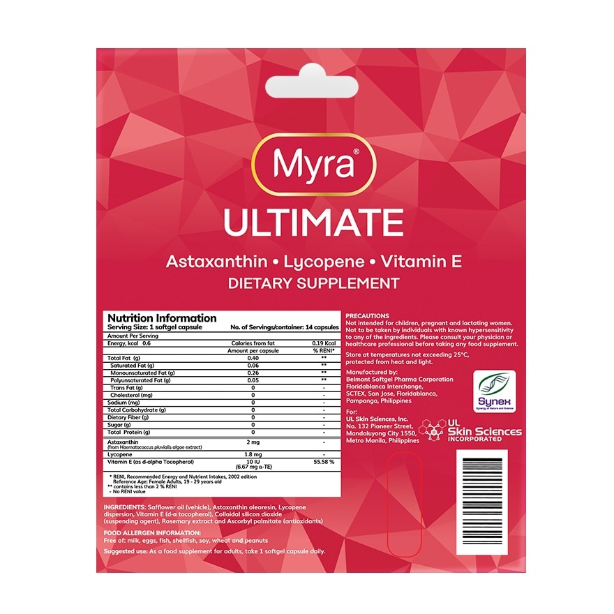 MYRA ULTIMATE Capsule Box Of 12+2 Promo Pack