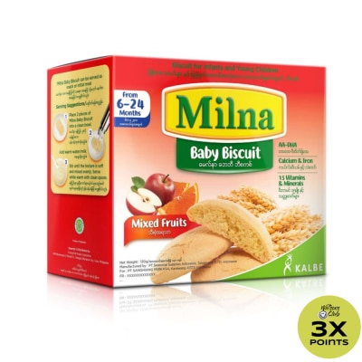 MILNA Baby Biscuit Mixed Fruit 130g