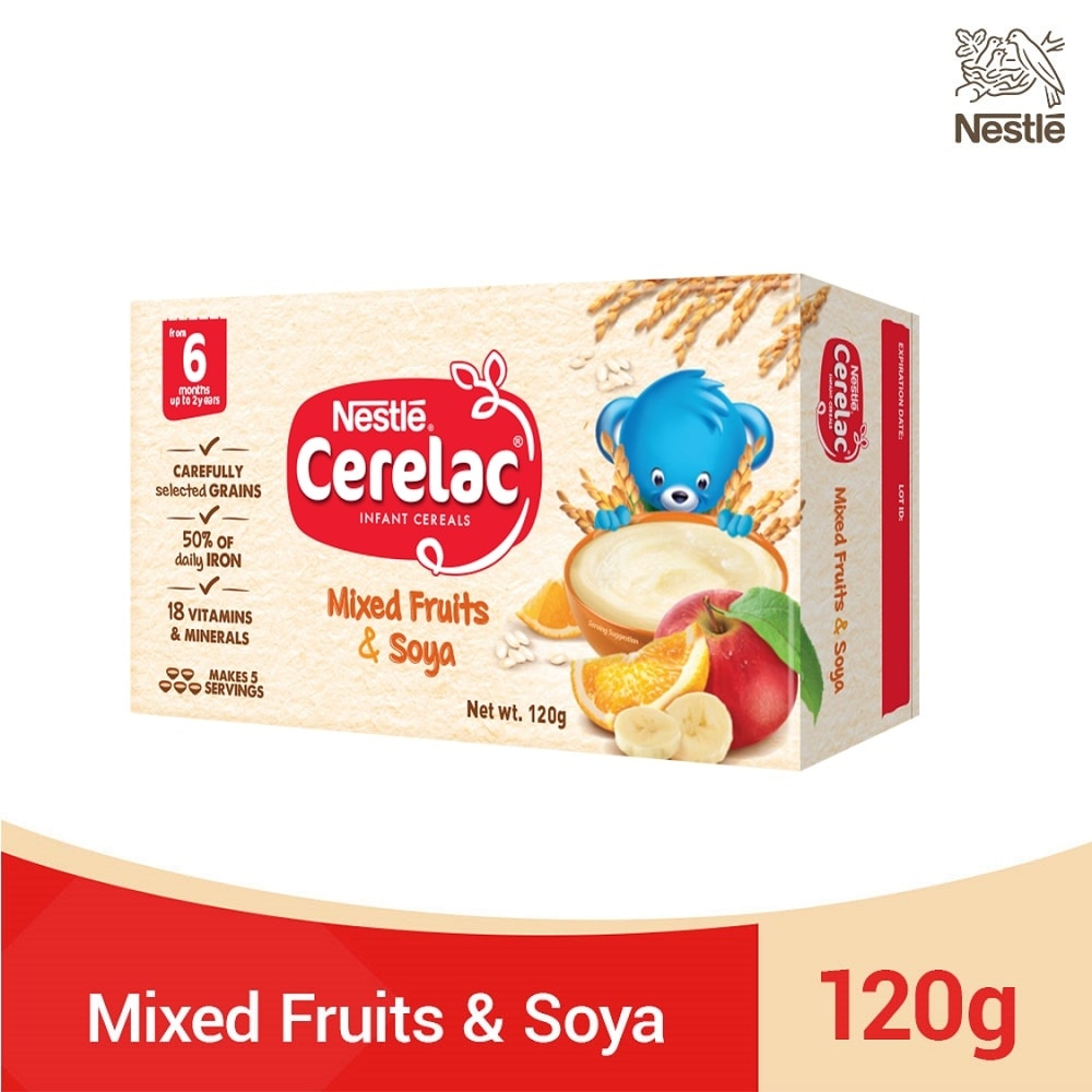 Mixed Fruits & Soya Infant Cereal 120g