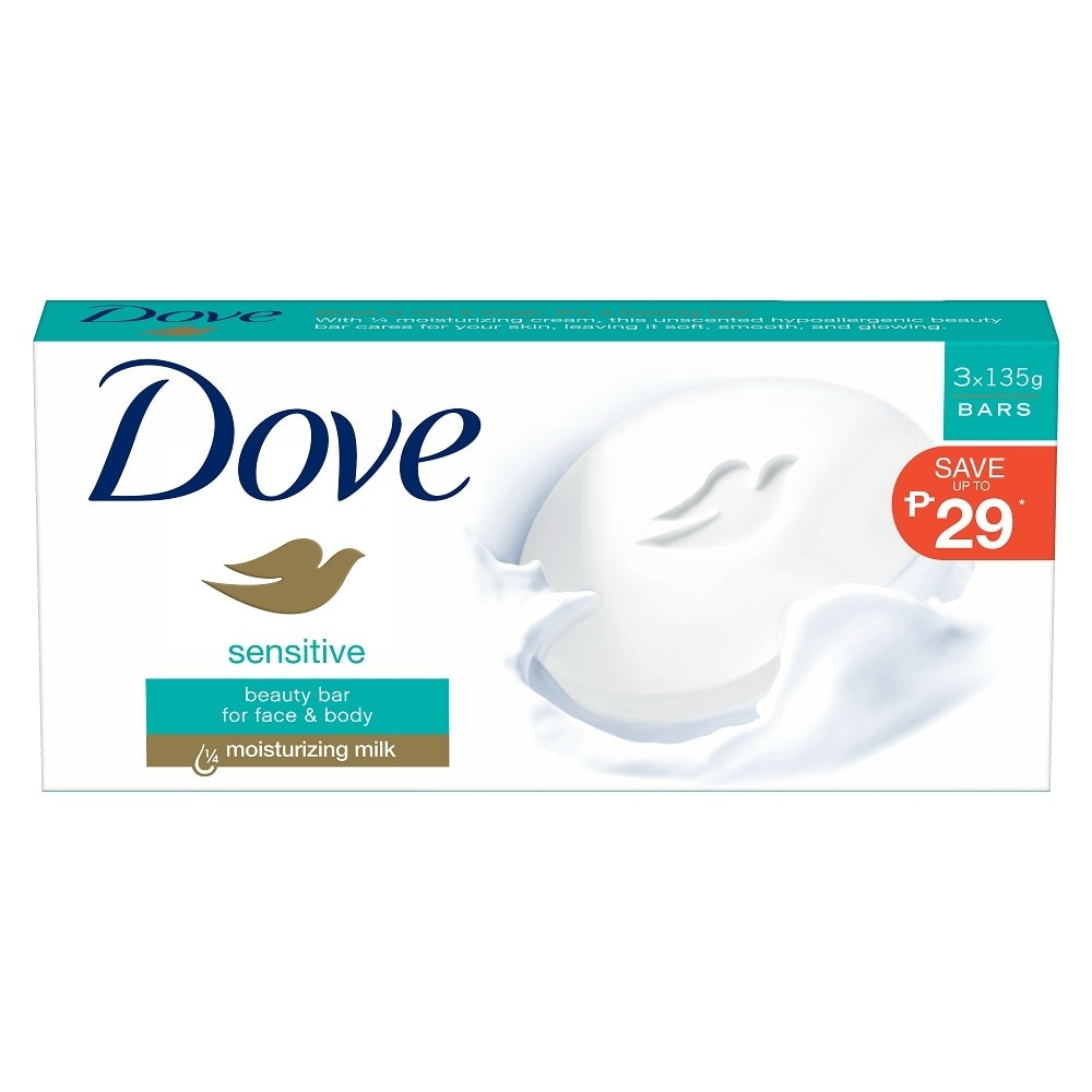 DOVE Sensitive Beauty Bar 135g 3s