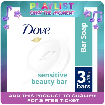 DOVE - DOVE Sensitive Beauty Bar 135g 3s