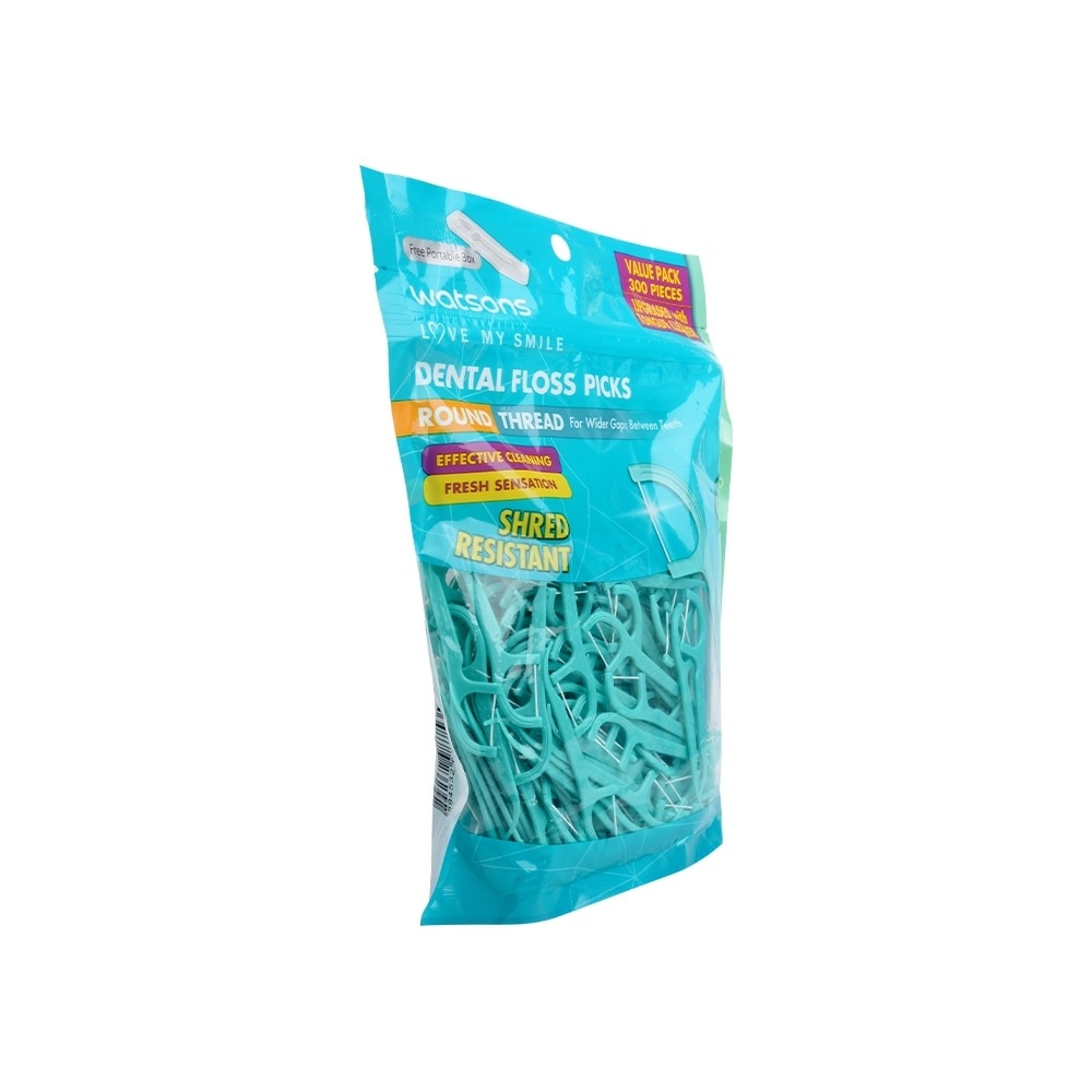 Love My Smile Mint Dental Floss Picks Round Thread 300s