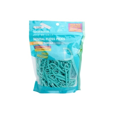 WATSONS Love My Smile Mint Dental Floss Picks Round Thread 300s