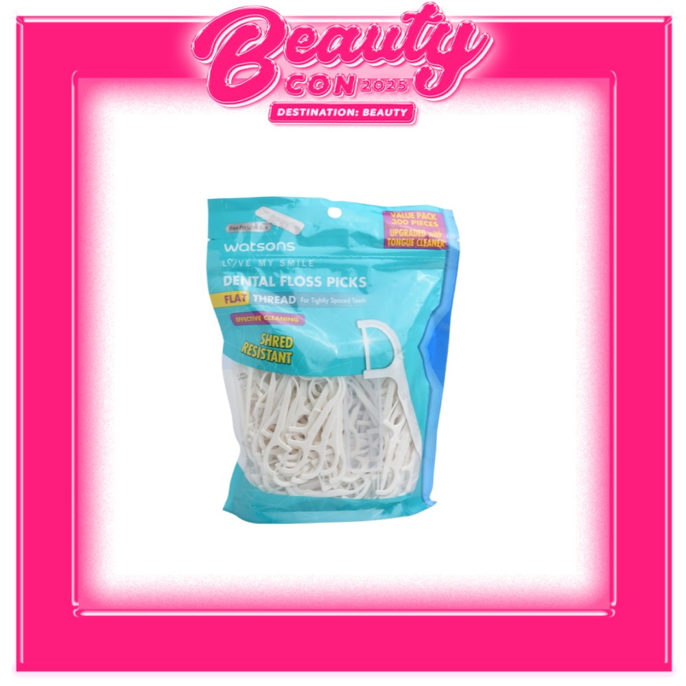 Love My Smile Dental Floss Picks Flat Thread 300s