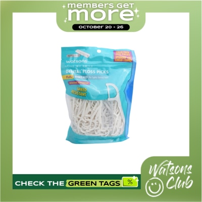 WATSONS Love My Smile Dental Floss Picks Flat Thread 300s image