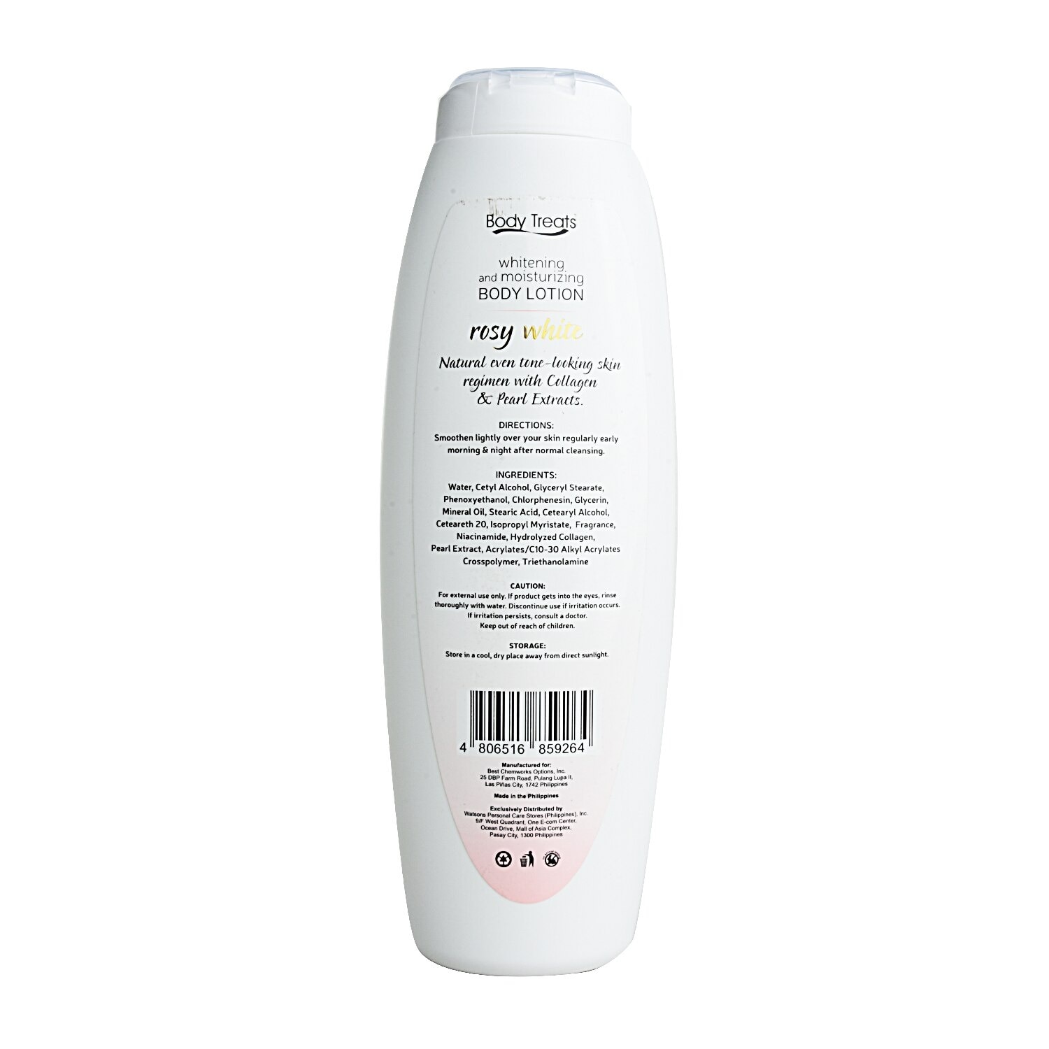 Whitening and Moisturizing Body Lotion Rosy White 400ml