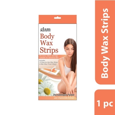 GLAMWORKS Body Wax Strips Chamomile 12s