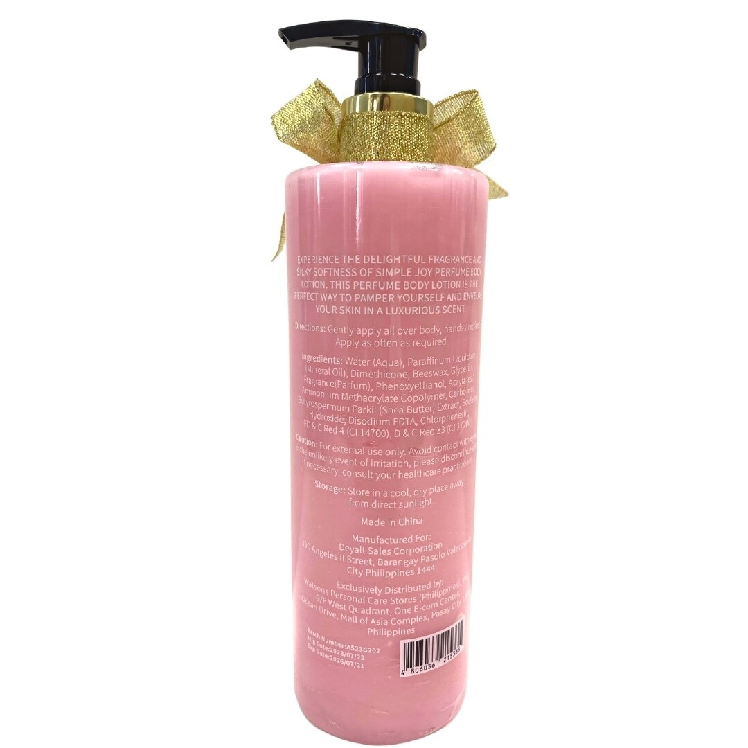 SIMPLE JOY Cherry Blossom Perfume Body Lotion 500ml