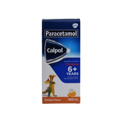 CALPOL Paracetamol 6 to 12 years old Orange 100ml