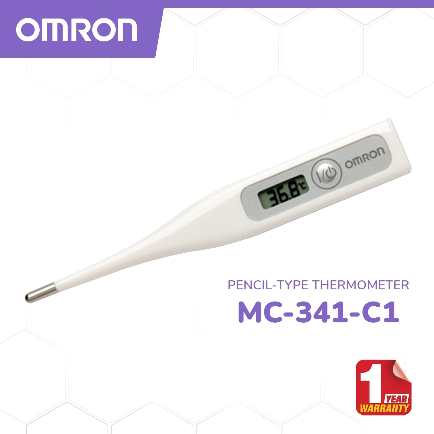 OMRON MC-341 Digital Pencil-type Thermometer for Baby and Body Temperature