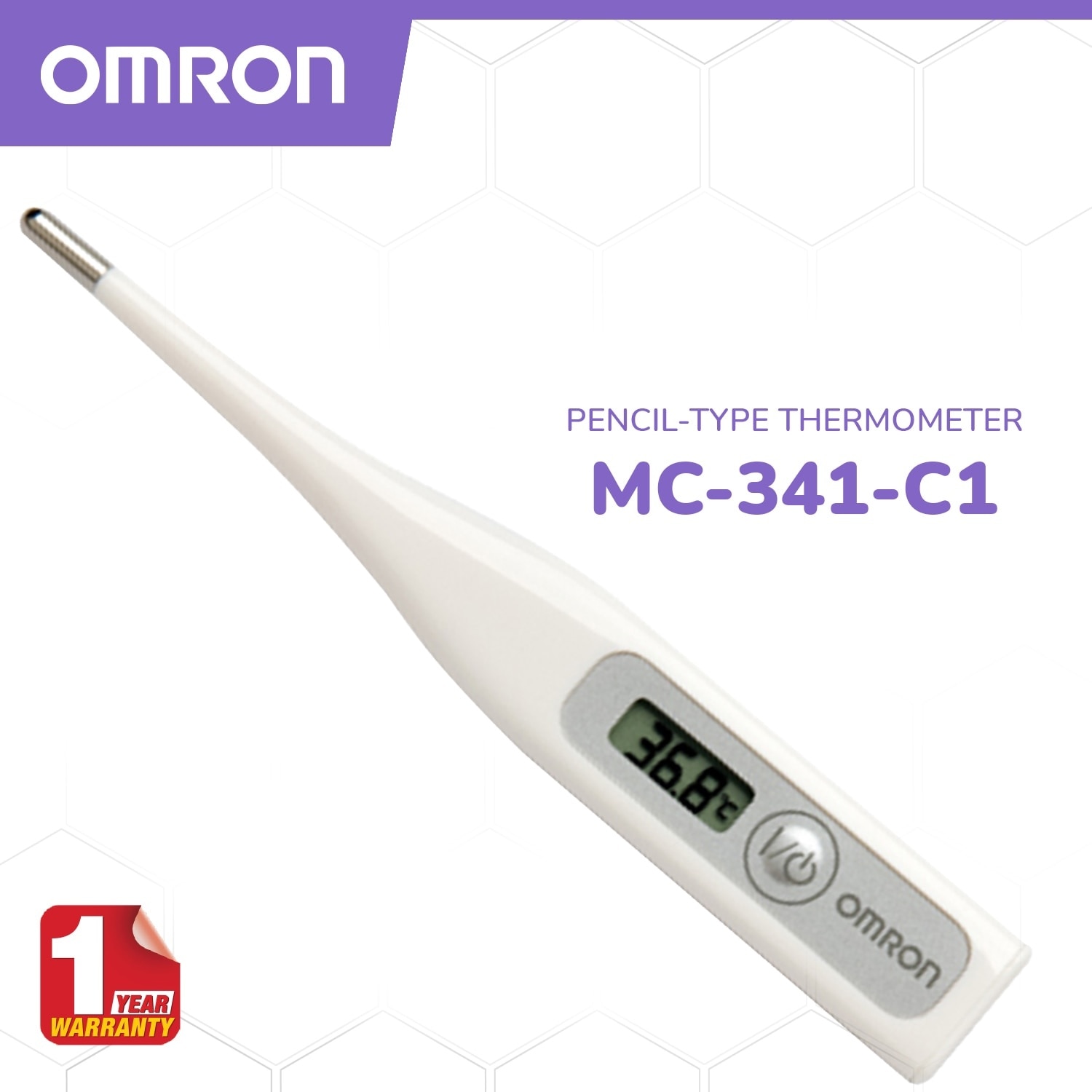 OMRON MC-341 Digital Pencil-type Thermometer for Baby and Body Temperature