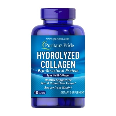 PURITANS PRIDE Collagen Hydrolyzed 1000 mg 180 caplets