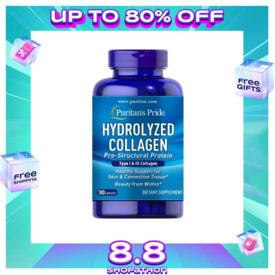 PURITANS PRIDE Collagen Hydrolyzed 1000 mg 180 caplets