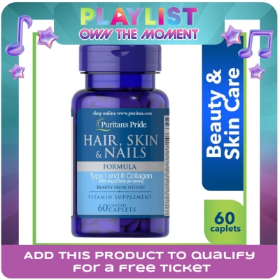 PURITANS PRIDE - Hair Skin and Nails 60 caplets
