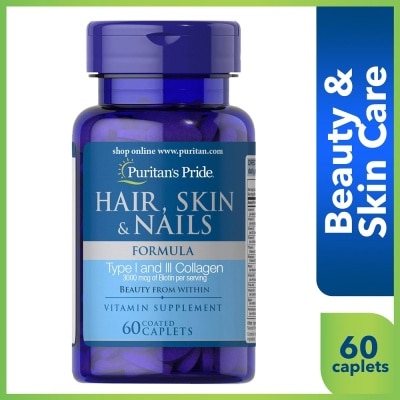 PURITANS PRIDE Hair Skin and Nails 60 caplets