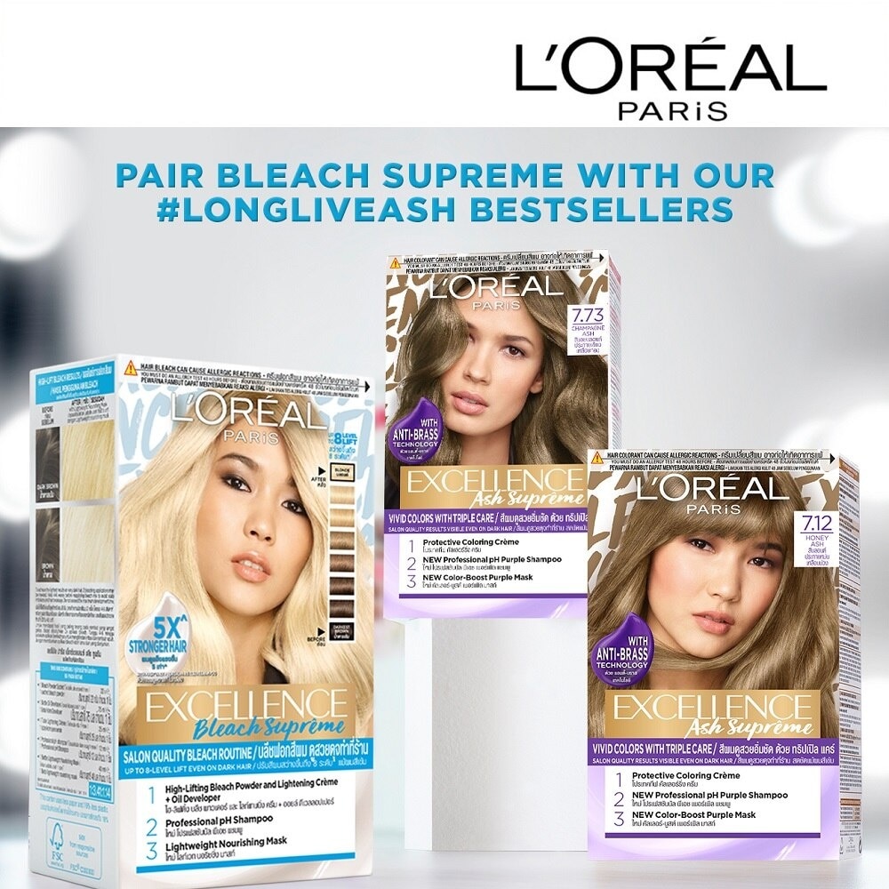 LOREAL Paris Excellence Bleach Supreme - 8X Tone Lift with Damage Protection