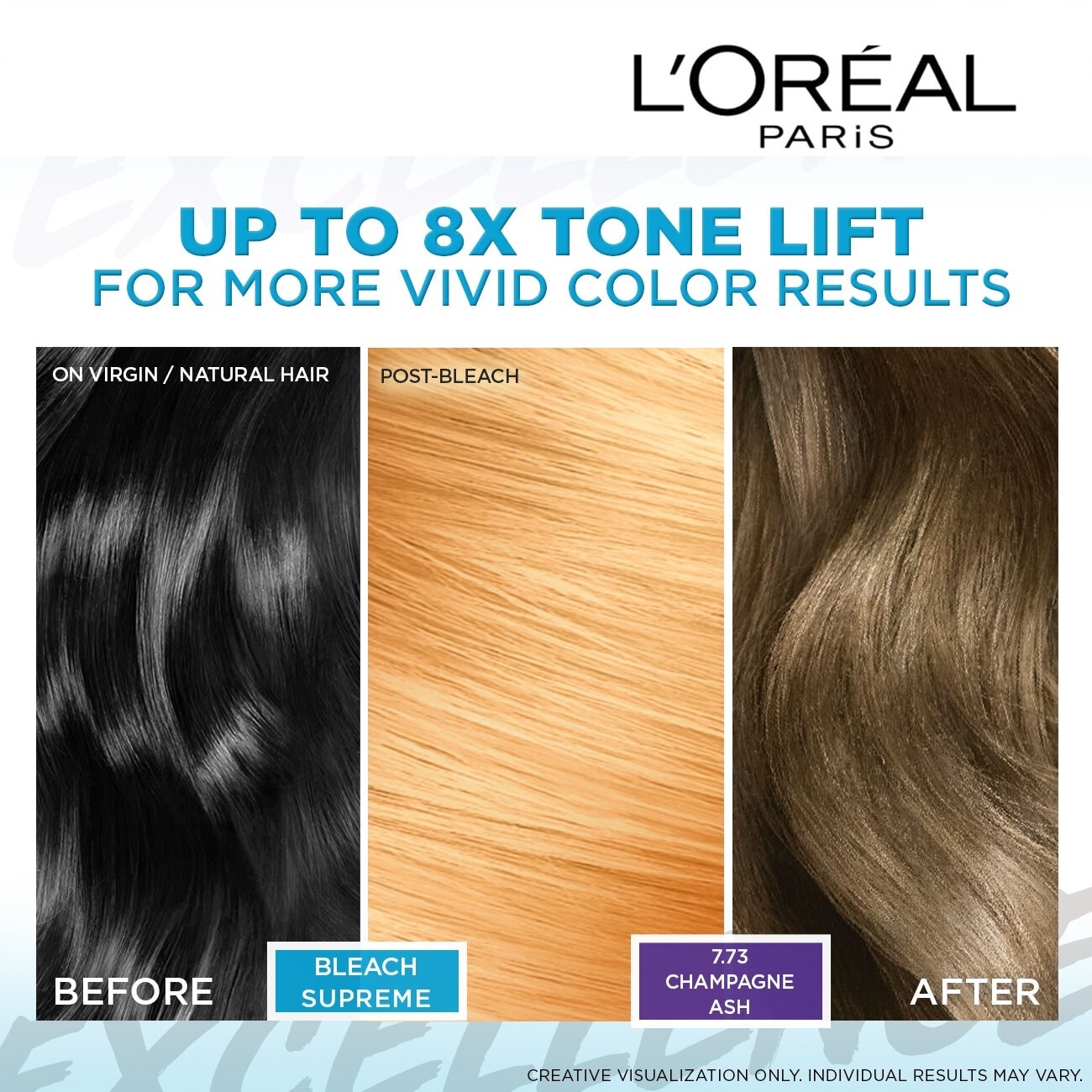 LOREAL Paris Excellence Bleach Supreme - 8X Tone Lift with Damage Protection