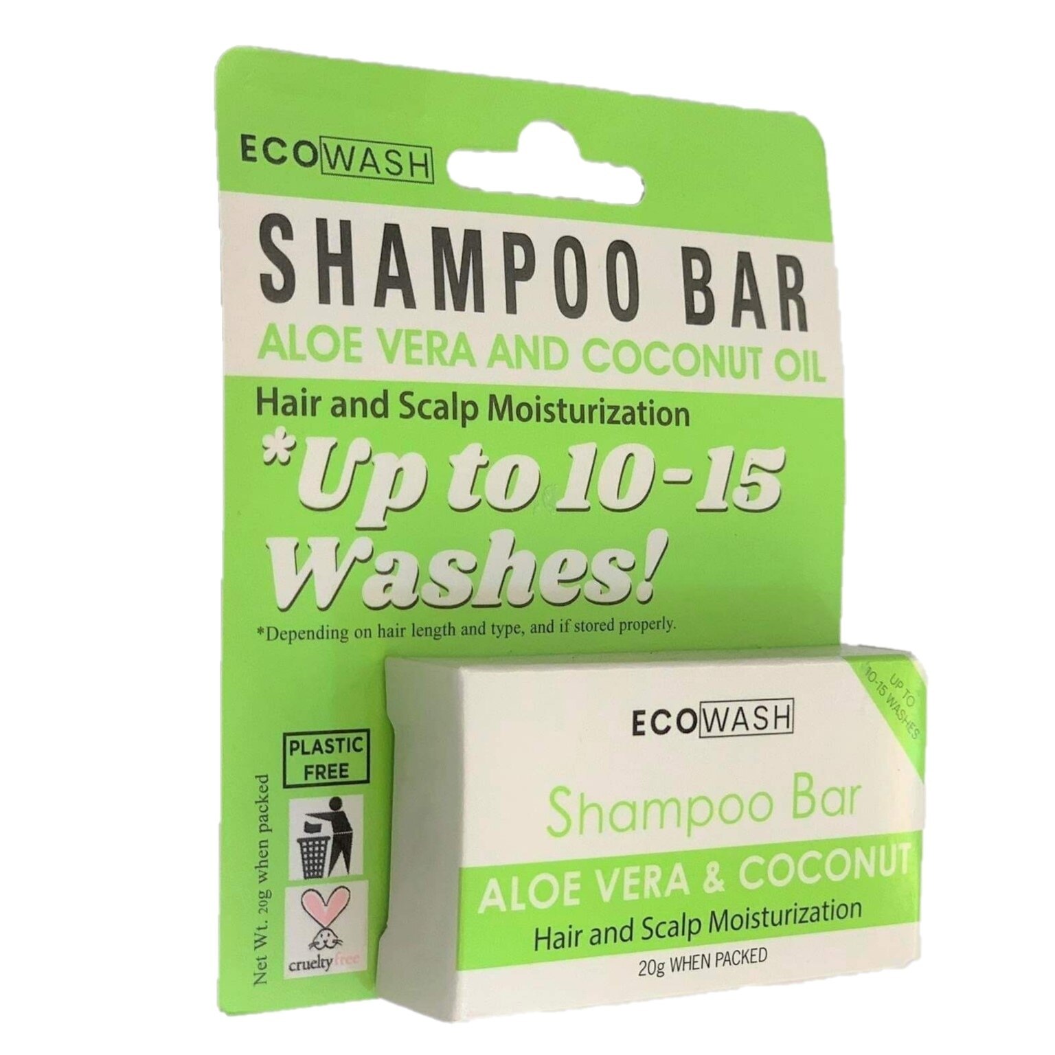 Aloe Vera and Coconut Shampoo Bar 20g