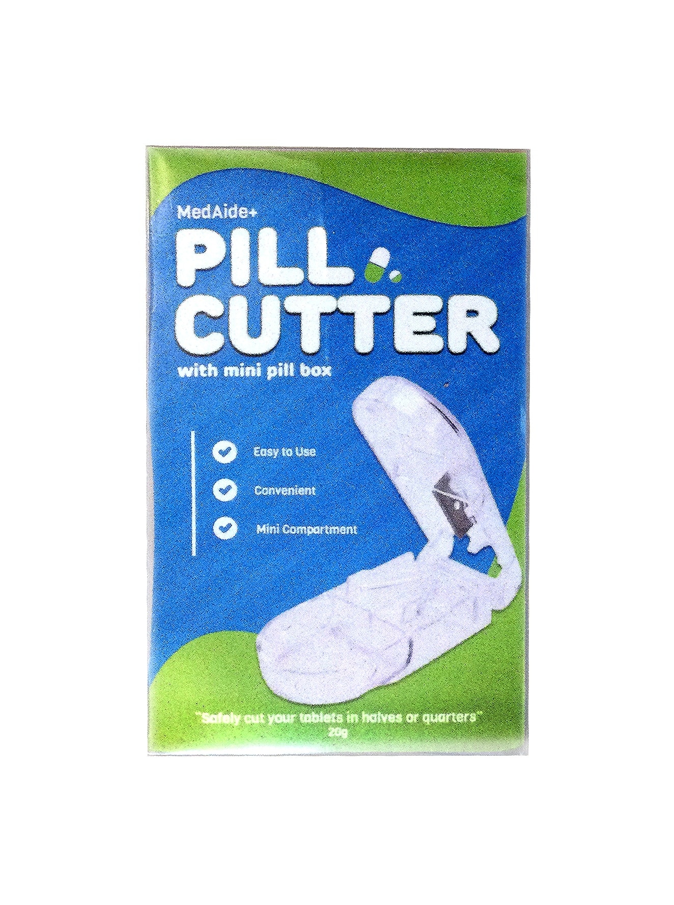 MEDAIDE Pill Cutter With Mini Pillbox PILL