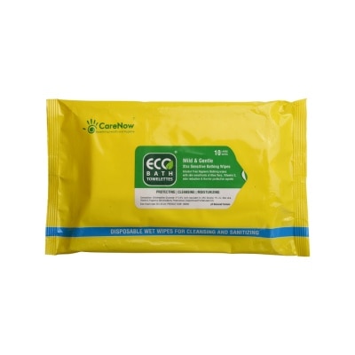 ECO BATH Mild & Gentle Extra Sensitive Bathing Wipes 10 Large Wipes