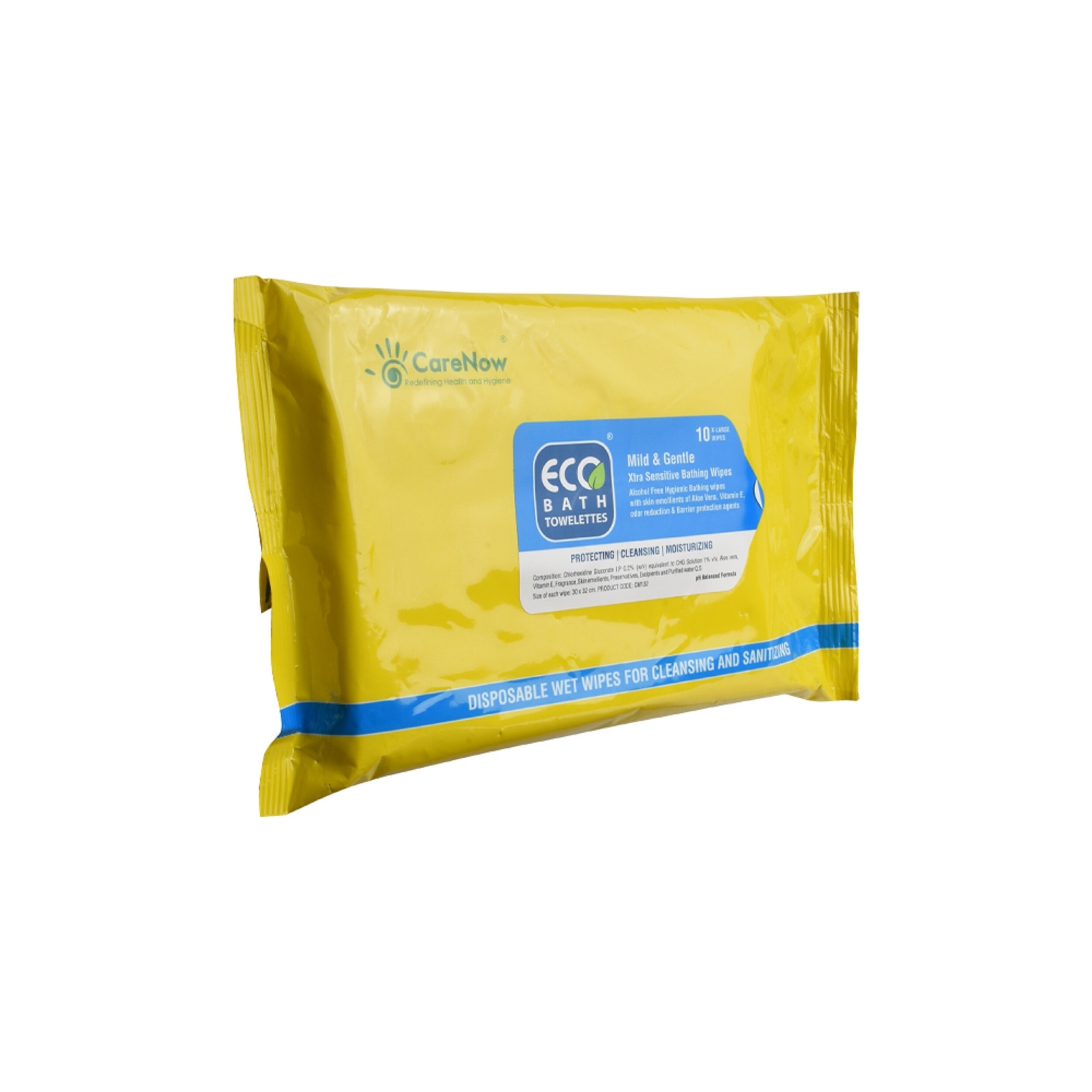 Mild & Gentle Extra Sensitive Bathing Wipes 10 Extra Large Wipes