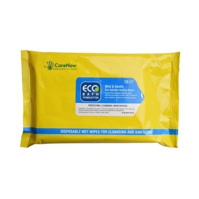 ECO BATH Mild & Gentle Extra Sensitive Bathing Wipes 10 Extra Large Wipes