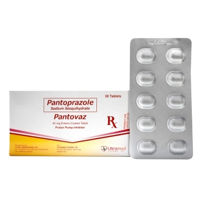 PANTOVAZ Pantoprazole (as sodium sesquihydrate) 40mg Tablet (sold per piece) [PRESCRIPTION REQUIRED]