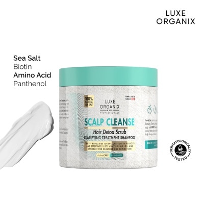 LUXE ORGANIX LUXE ORGANIX Scalp Cleanse Hair Detox Scrub Clarifying Treatment Shampoo 220g