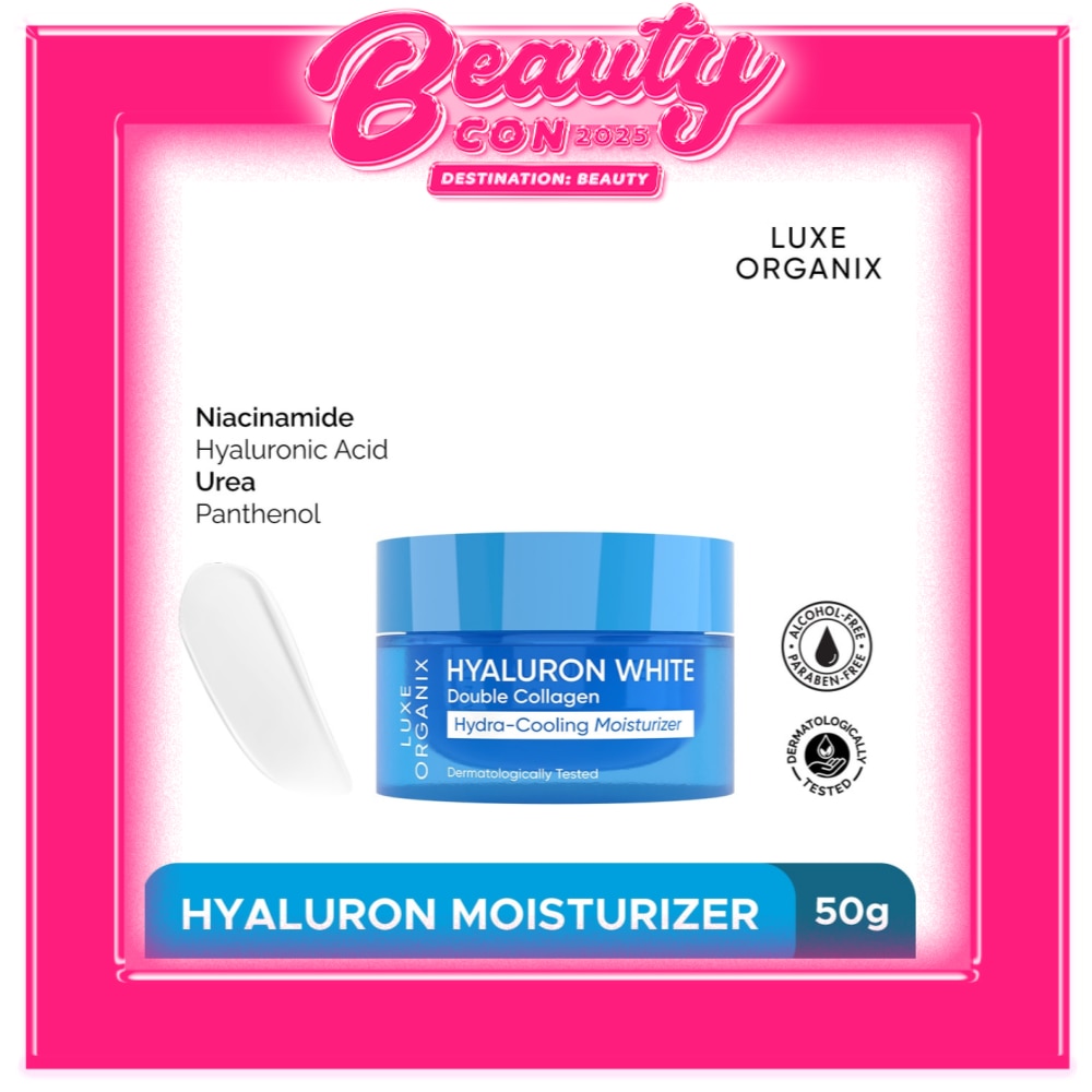 LUXE ORGANIX Hyaluron White Double Collagen Hydra-Cooling Moisturizer 50g
